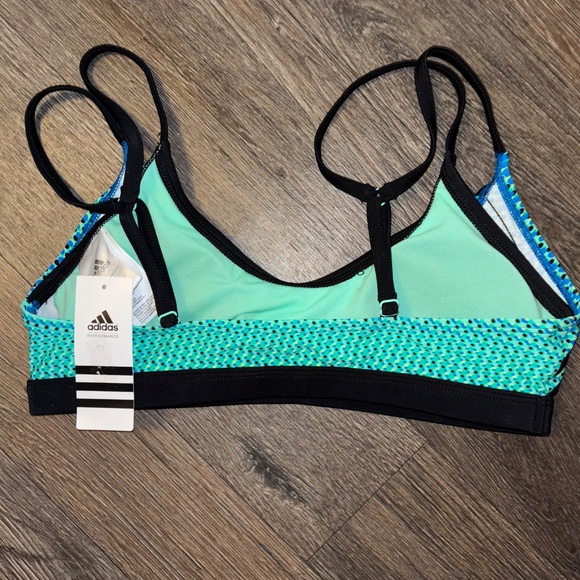 adidas Teal and Black Sports Bra - Picture 5 of 7